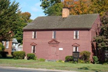 Front view of the Joseph Dewey house.