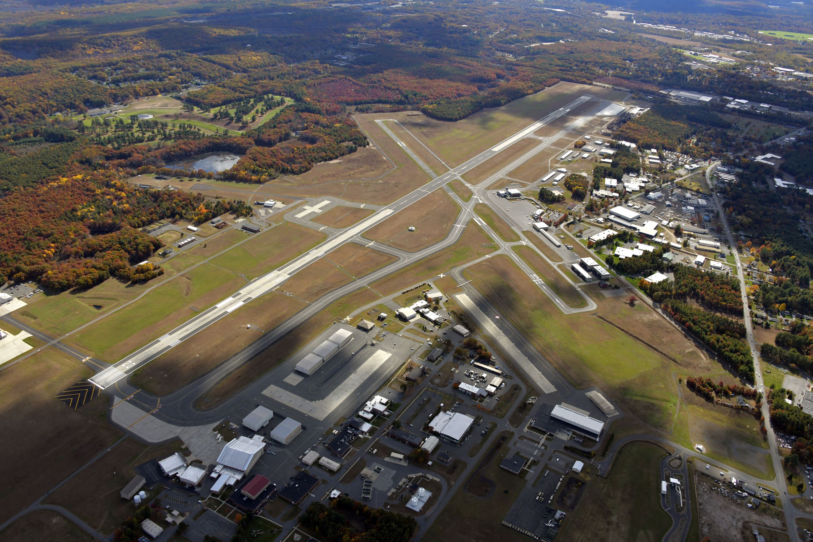 Westfield Barnes Airport Southwest Aerial View